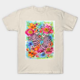 Fairy Garden Watercolor Illustration T-Shirt